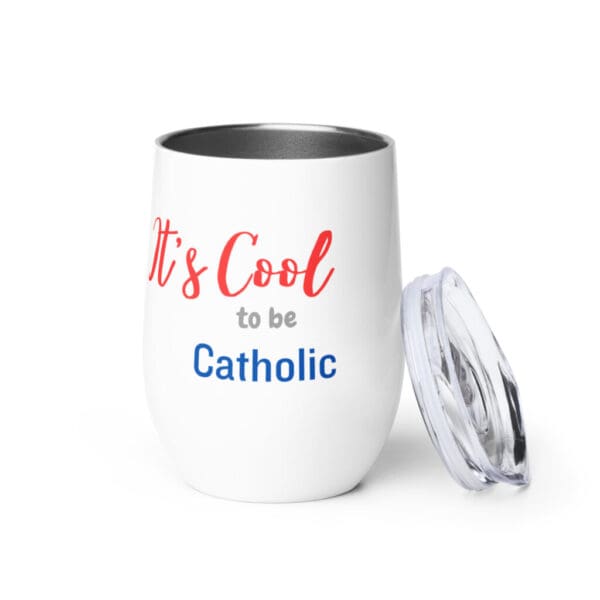Faith On Fire Wine Tumbler